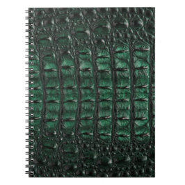 Emerald Crocodile Leather Luxury Exotic Skin Anteckningsbok