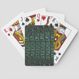 Emerald Crocodile Leather Luxury Exotic Skin Casinokort