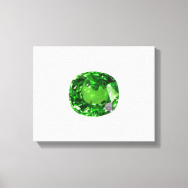 Emerald Cushion cut Canvastryck