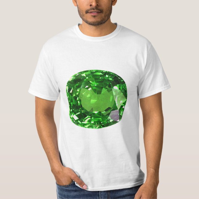 Emerald Cushion cut T Shirt (Framsida)