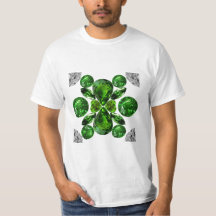 Emerald Diamond Gemstone Art Green