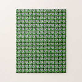 Emerald Diamond Gemstone Art Grönt Pussel