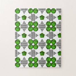 Emerald Diamond Gemstone Art, Grönt Pussel