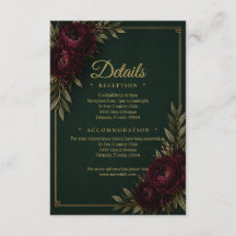 Emerald Elegance Detaljerad Kort