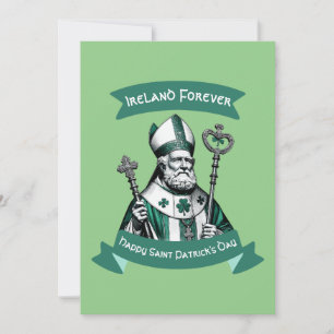 Emerald Elegance: St. Patrick's Day Bishop Tribute Inbjudningar