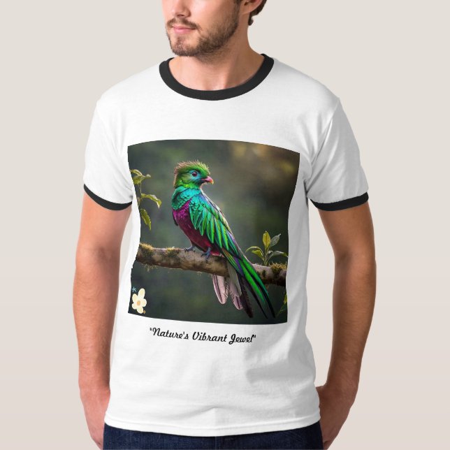 ’Emerald Elegance’ T Shirt (Framsida)