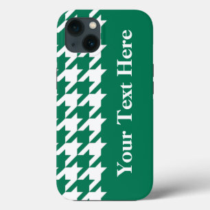 Emerald Elegant Houndstooth med anpassningsbar tex