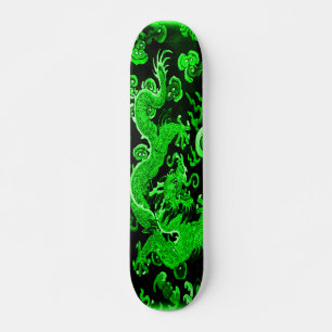 Emerald Emperor Dragon Inslag Anpassningsbar Pro B Old School Skateboard Bräda 21,6 Cm