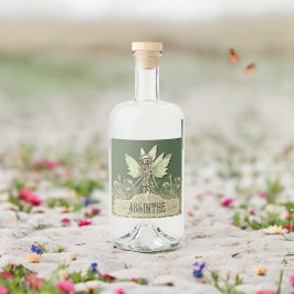 Emerald Enchanted Elixir fairy Spritflaskor Etikett