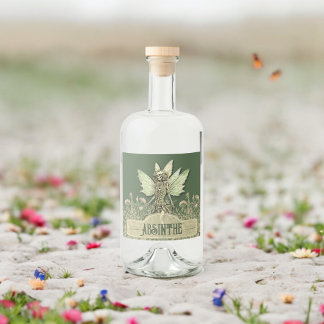 Emerald Enchanted Elixir fairy Spritflaskor Etikett