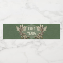 Emerald Enchanted Elixir fairy Vattenflaskor Etikett