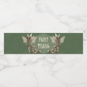 Emerald Enchanted Elixir fairy Vattenflaskor Etikett