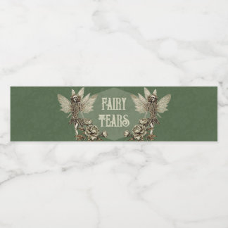 Emerald Enchanted Elixir fairy Vattenflaskor Etikett