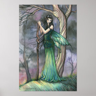 Emerald Fae Fairy Poster av Molly Harrison