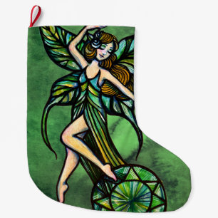 Emerald Fairy Stor Julstrumpa