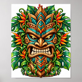 Emerald Fern Tiki-affisch Poster
