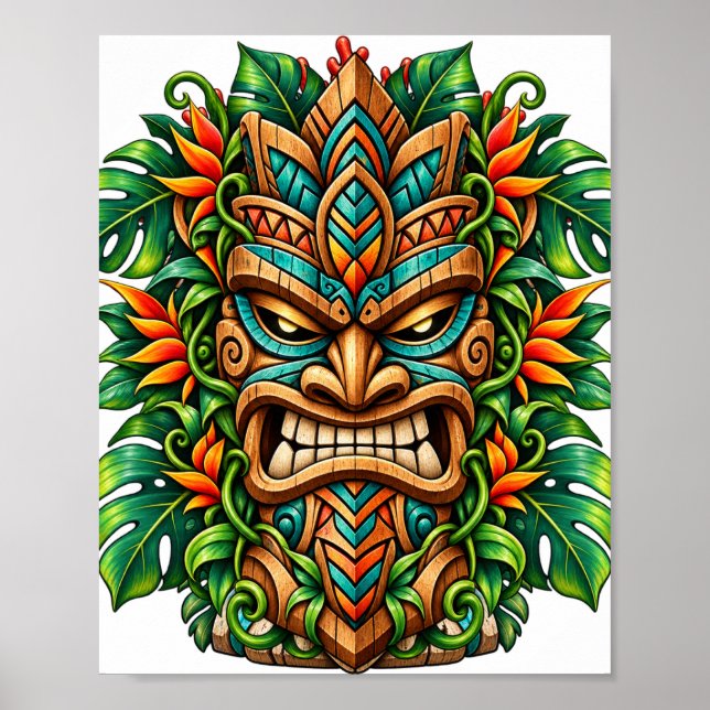 Emerald Fern Tiki-affisch Poster (Framsidan)