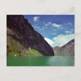 Emerald Fjord Dream Postcard Vykort