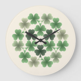 Emerald Flourish Wall Clock Stor Klocka