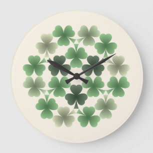Emerald Flourish Wall Clock Stor Klocka