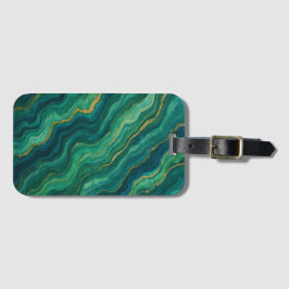 Emerald Flow Marble Texture Bagagebricka