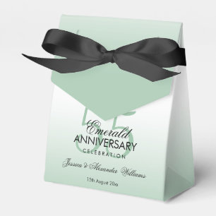 Emerald Gem Bow & Ribbon 55-årsdagen Bröllop Presentaskar