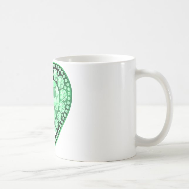 Emerald Gem Heart Kaffemugg (Höger)