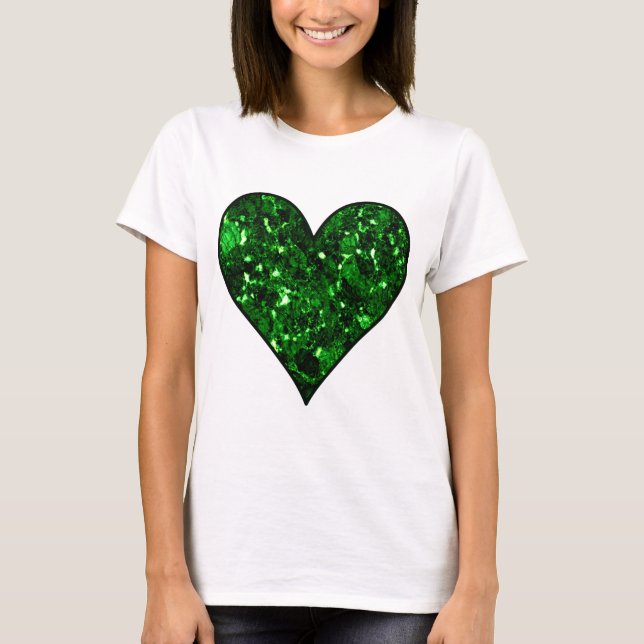 Emerald Gem Heart Tröja (Framsida)