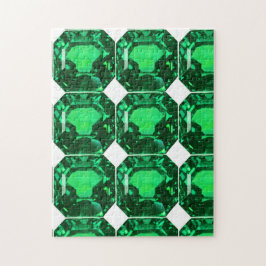 Emerald Gemstone, Birthstone May, Ljust grönt Pussel