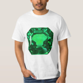 Emerald Gemstone, Birthstone May, Ljust grönt T Shirt