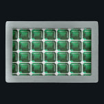 Emerald Gemstone Mönster Grönt Bälte Buckle<br><div class="desc">Emerald Gemstone Mönster Grönt Bälte Buckle</div>