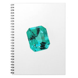 Emerald Gemstone tryckt på Anteckningsbok