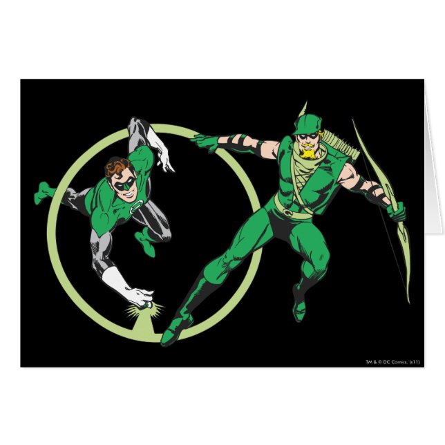 Emerald Gladiator & Emerald Archer Hälsningskort (Framsidan Horizontal)