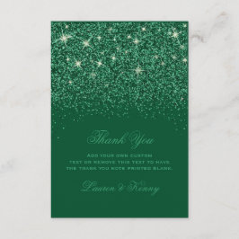 Emerald Glitz Glitter tackkort Tack Kort