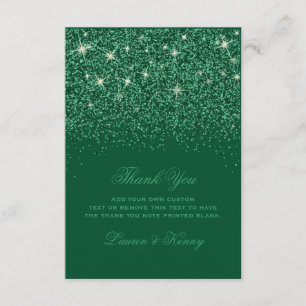 Emerald Glitz Glitter tackkort Tack Kort