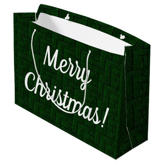 Emerald God jul Gift Bag (Baksidan Vinklad)