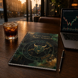Emerald Gold Bull Mindset Trading Anteckningsbok