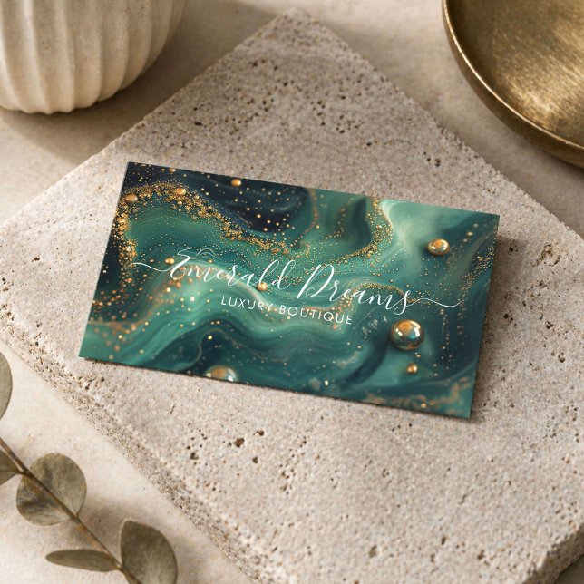 Emerald Green Boutique Visitkort (Skapare uppladdad)