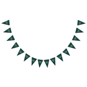 Emerald Green Bröllopsfest Vimplar