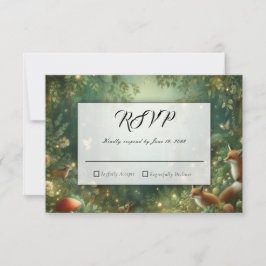 Emerald Green Enchanted Forest Wedding OSA Kort