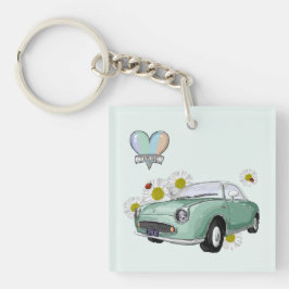 Emerald Green Figaro key chain