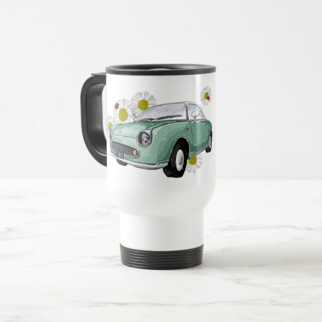 Emerald Green Figaro mug - reisbeker Resemugg (Framsida vänster)
