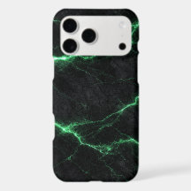Emerald Green Lightning Marble Phone Case