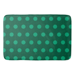 Emerald Green Polka Dots  Badrumsmatta