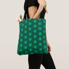 Emerald Green Polka Dots  Tygkasse