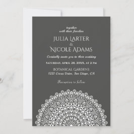 Emerald Green Wild Amazon Forest Mandala Wedding Inbjudningar