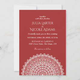 Emerald Green Wild Amazon Forest Mandala Wedding Inbjudningar