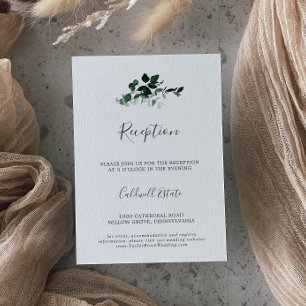 Emerald Greenery bröllopsrecensionen Infoga kort