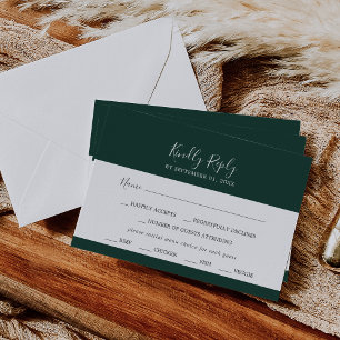 Emerald Greenery Coordinate Menu Choice OSA kort