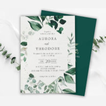 Emerald Greenery Eucalyptus Botanical Bröllop